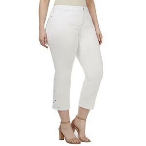 INC Jeans Plus Size 24W White Crochet Crop NEW